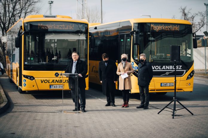 A Volanbusz 21 uj jarmuvet allit forgalomba Komarom Esztergom megyeben