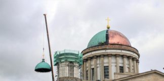 EEMELTÉK AZ ESZTERGOMI BAZILIKA KUPOLÁJÁT 2022.09.20