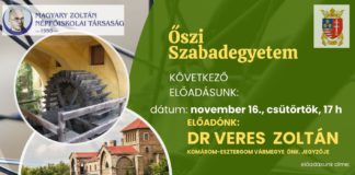 Novemberben folytatódik a szabadegyetemi képzés az őszi témakörrel Oszi szabadegyetem 2023 5