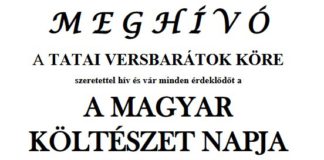 A MAGYAR KÖLTÉSZET NAPJA Plakat