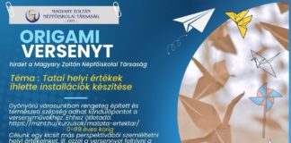 ORIGAMI VERSENY origami plakat 1